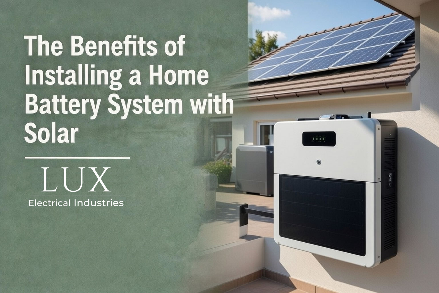 The Benefits of Installing a Home Battery System with Solar